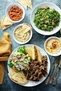 Mediterranean food on the table
