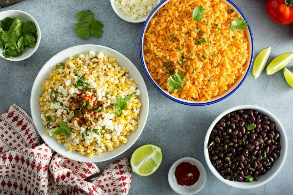 Mexican food on the table